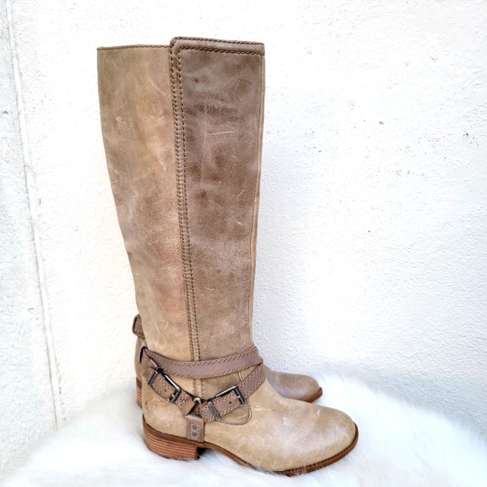Gianni Bini taupe tall riding boots size 8